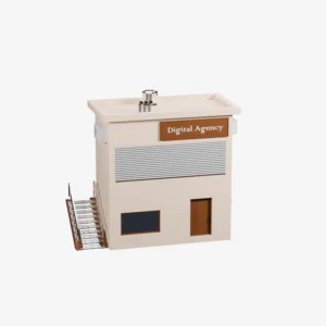 Commercial Building Digital Agency 3D Model
